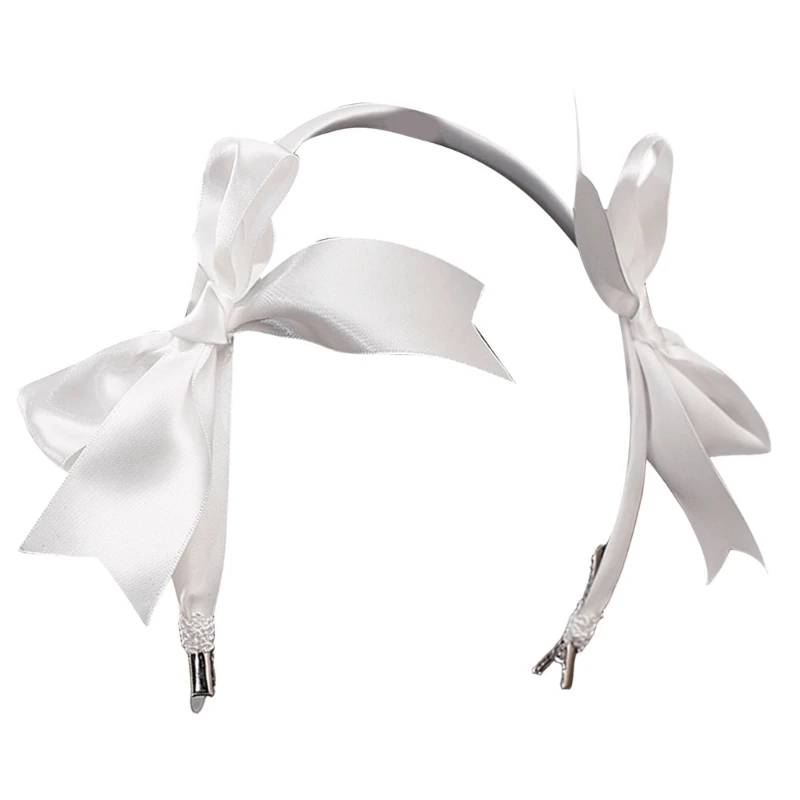 Eye Catching Headband Ribbon Bows and Hair Clip Ornament For Wedding And Engagement Parties Hairdressing Accesories