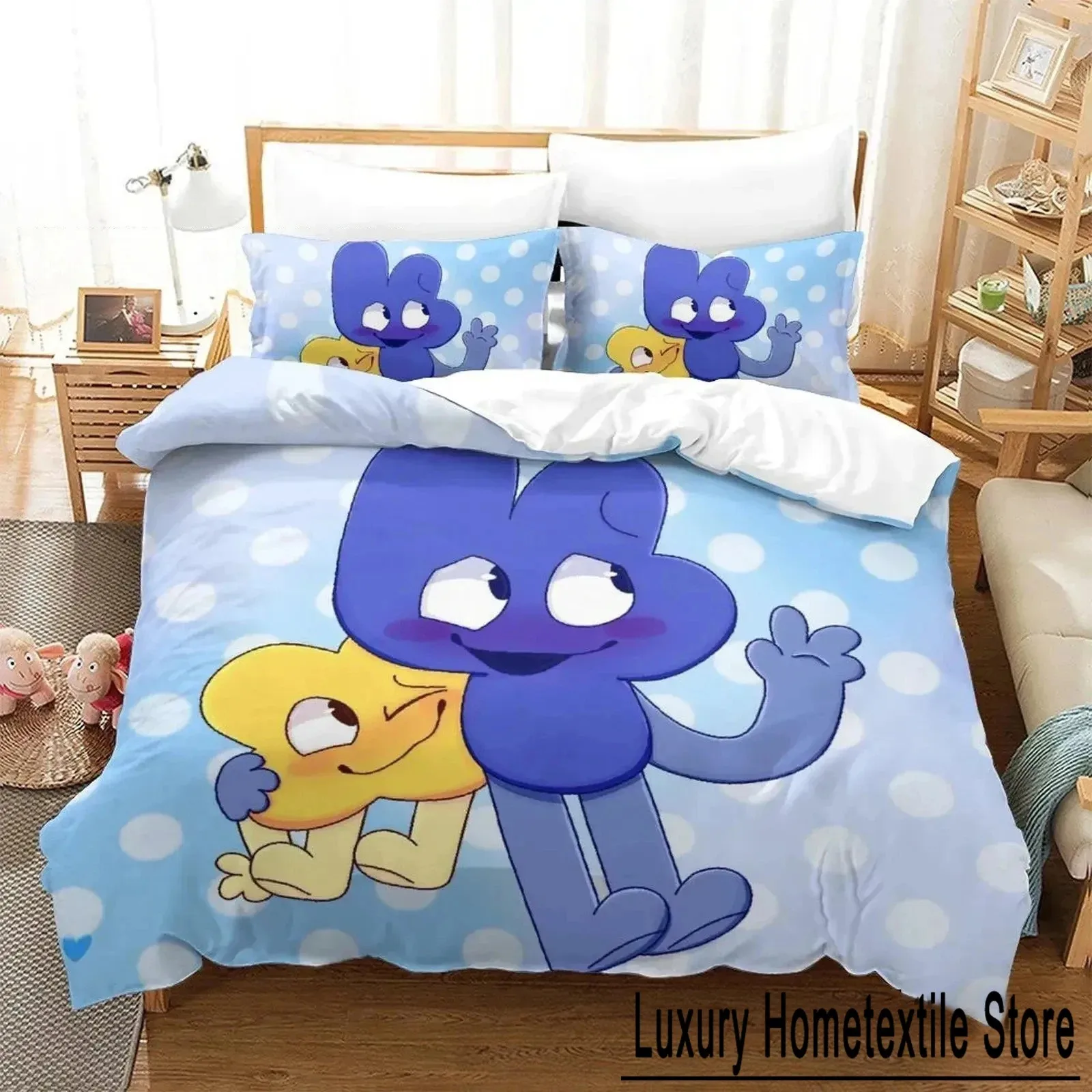 

3D Print Cartoon Jacknjellify Bedding Set Boys Girls Twin Queen King Size Duvet Cover Pillowcase Bed boys Adult