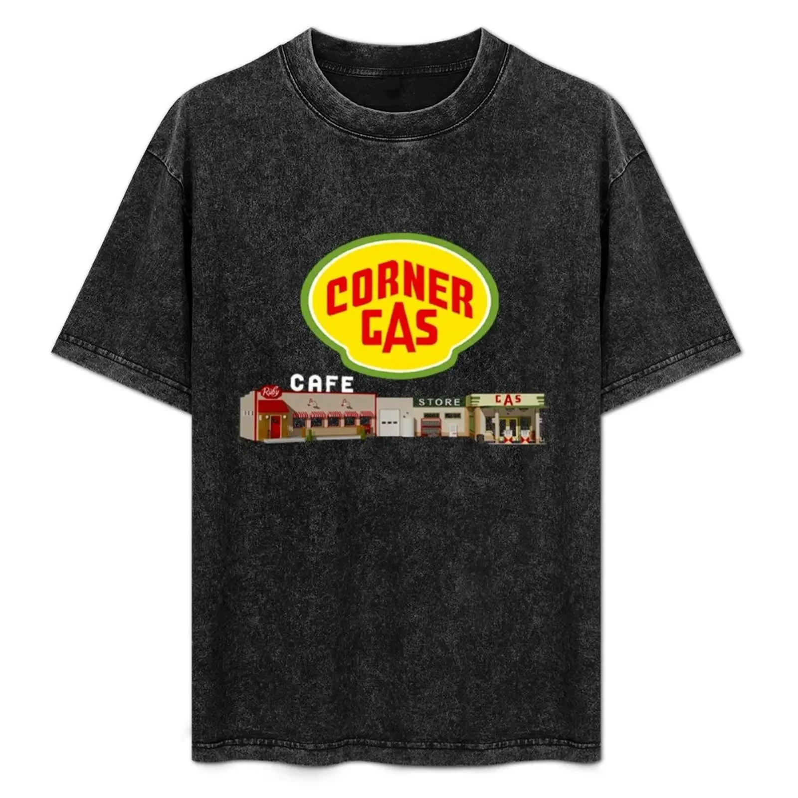 

Corner-Gas-Logo-and-Station-Womens T-Shirt oversize t-shirts man designer shirts man t shirt tee shirts for men