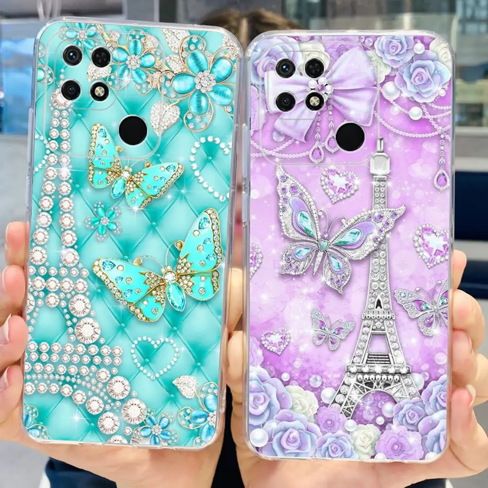 Cute Phone Case For Xiaomi Redmi 10C 10A 10 Soft Silicone TPU Back Cover For Redmi 10 (India) 10C Fundas Redmi10 10A  Bumper
