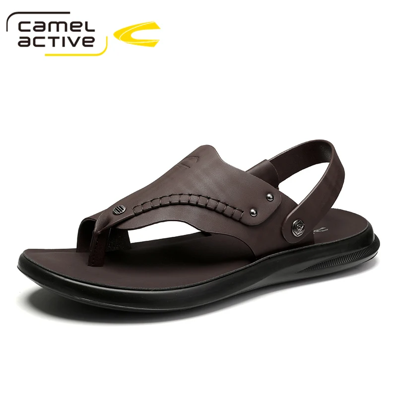 Camel Active Men Sandals Soft Comfortable Non-Slip Men's Shoes High Quality Beach  Gladiator Sandals Summer Casual Flat Shoes