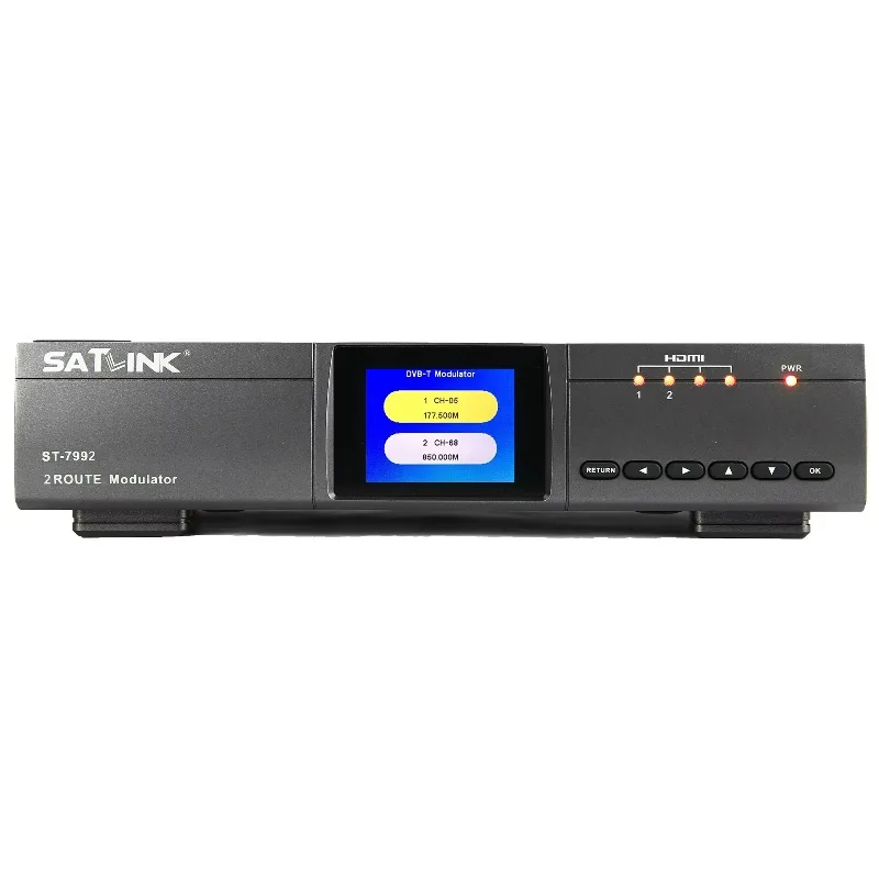 HD Encoder Modulator 2-Channel for HDMI to RF ISDBT DVB-T Digital Front-end Equipment for Cable Television Radio & TV