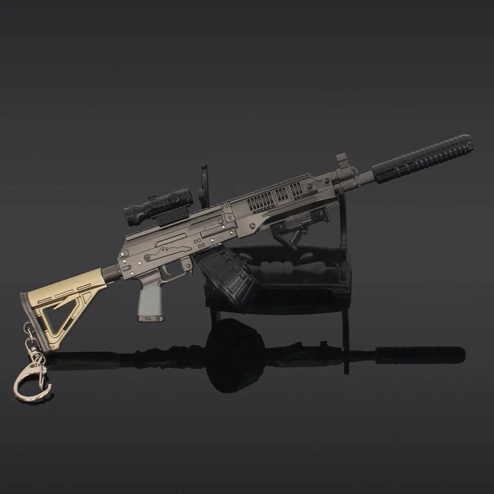 انفصال RPK16 رشاش نموذج سبيكة لعبة لعبة تحصيل المفاتيح حلية