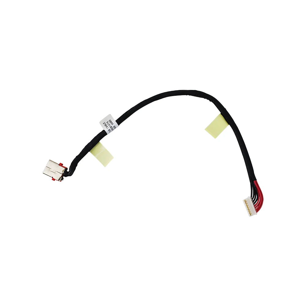 Laptop DC Power Jack com cabo conector soquete, novo