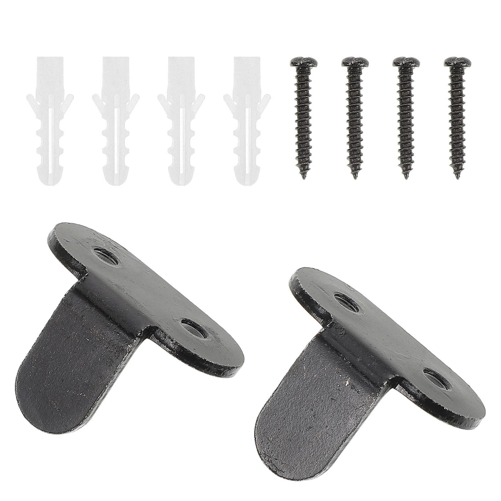 

2Sets Barn Door Floor Guide Sliding Closet Door Stopper Durable Heavy Duty Hardware Prevent Swinging Out for Quiet Smooth