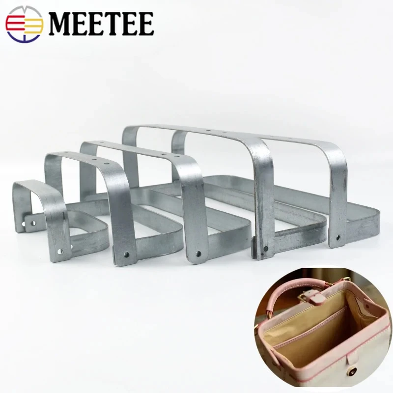 1/3Sets 12-30cm Metal Internal Bag Handle Purse Frame Support Insert Bags Bracket DIY Making Handbag Sewing Hardware Accessories