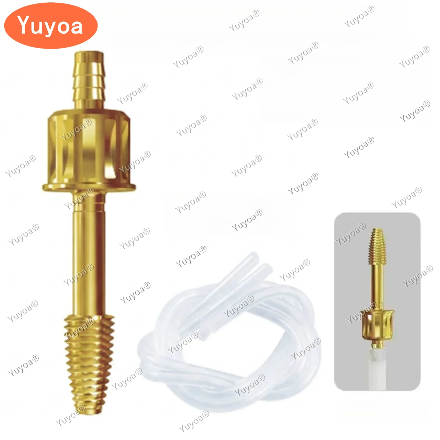 3Sets Dental Maxillary Sinus Lift Membrane Water Rising Hydraulic Lifter Aqua Tip Water Pipe Leak-Proof Seal Crestal Guide Drill