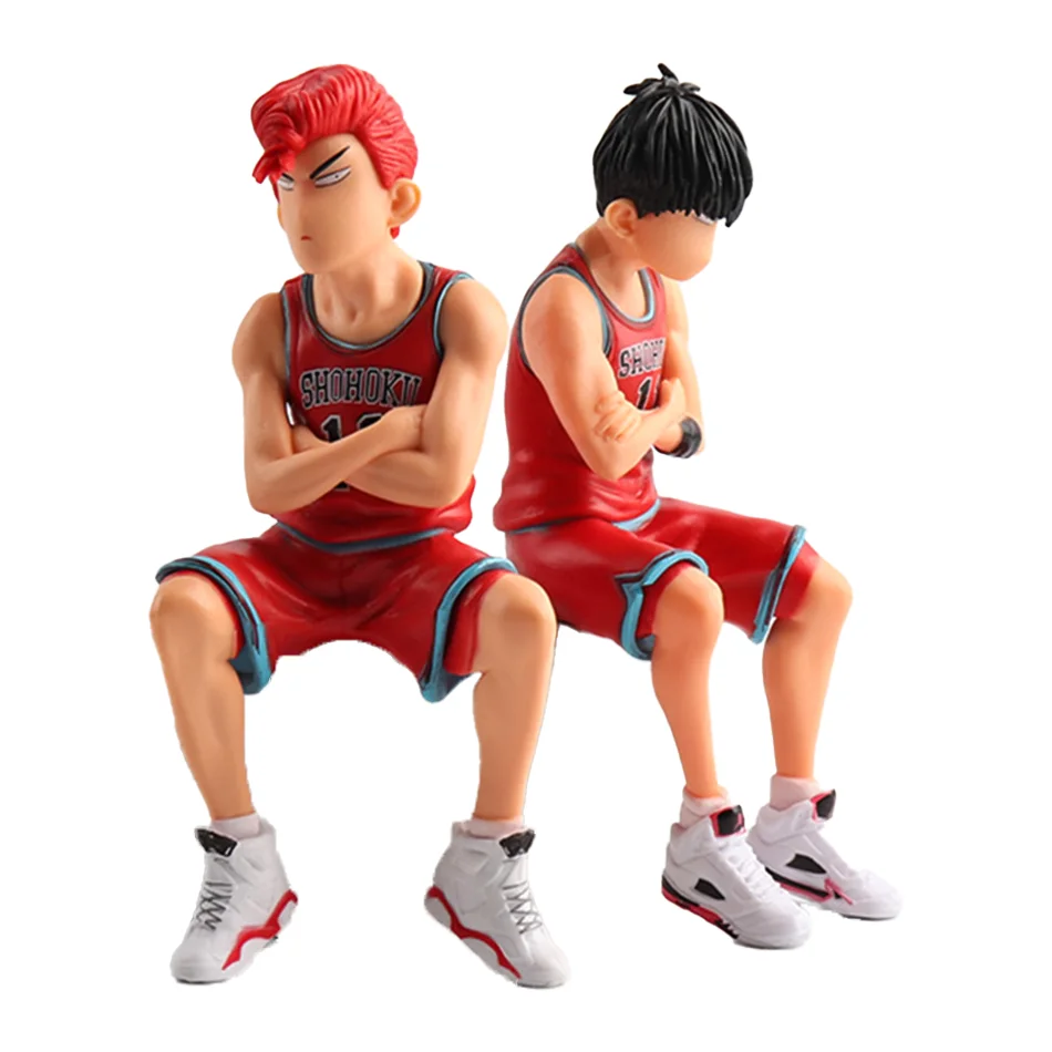 جديد 15 سنتيمتر أنيمي البطولات الاربع دونك Sakuragi Hanamichi أرقام Rukawa Kaede نموذج اللعب سيارة سطح المكتب زخرفة السيارات الديكور الداخلي الهدايا