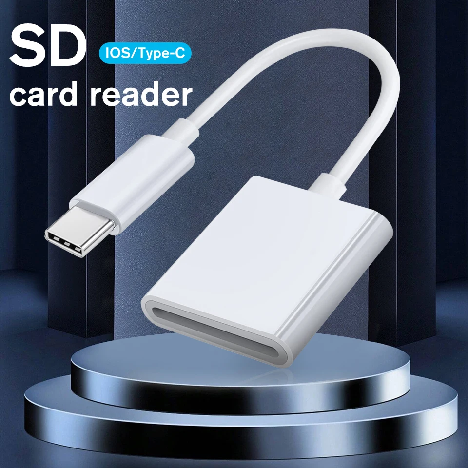 1-2 Pcs USB C Card Reader SD Memory Converter OTG Writer Adapter For IPhone 17 16 for Samsung for Xiaomi for Huawei Laptop