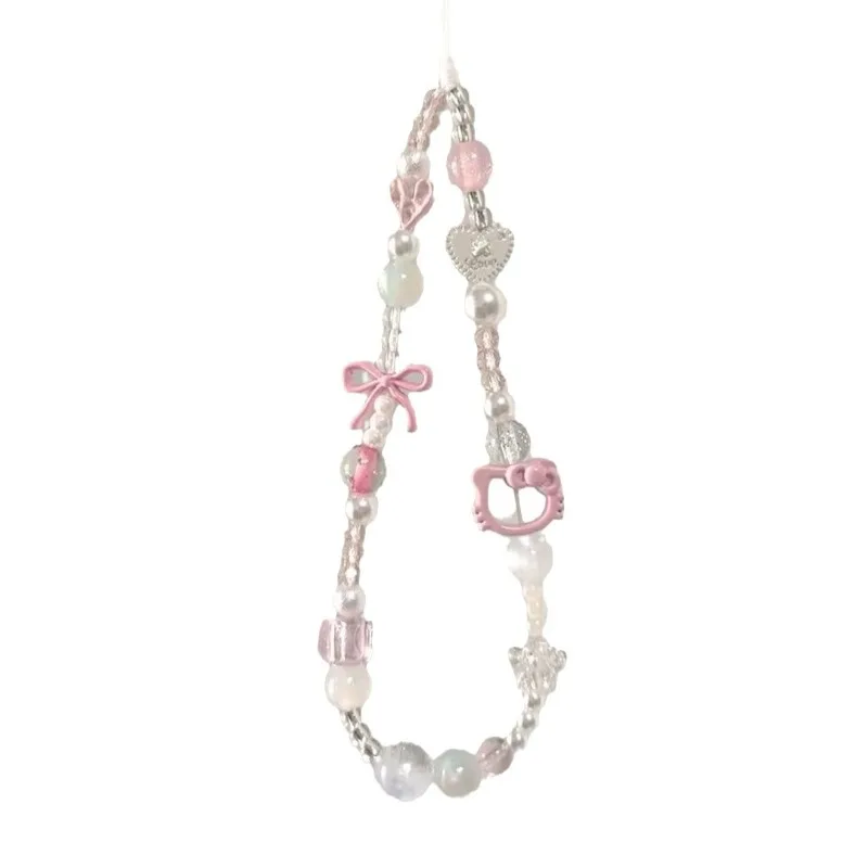 فتاة الوردي الهاتف المحمول Ins سلسلة CCD حبل معلق DIY كاميرا حبة حقيبة معلقة الديكور #3