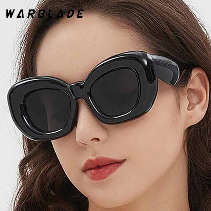 

Fashion Personality Rainbow Thick Frame Women Sunglasses Trending Brand Design Men Sunglass Y2K Wacky Travel Party Eyewear UV400