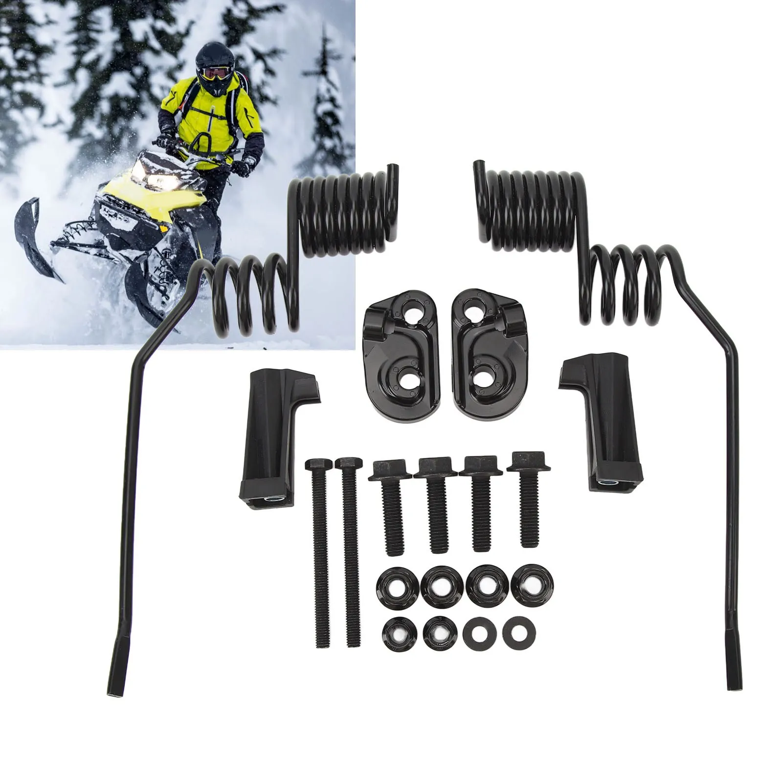 Spring Style Ice Scratcher 860201140 Rugged Reliable Rail Mount Ice Scratchers Replacement for Ski-Doo 600 850 Summit Sport
