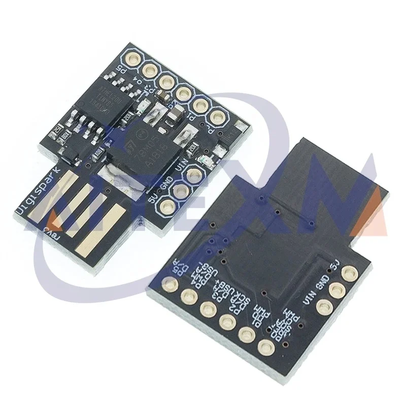 2PCS TINY85/ATTINY85 Digispark Kickstarter Development Board ATTINY85 Module For Arduino IIC I2C USB Black