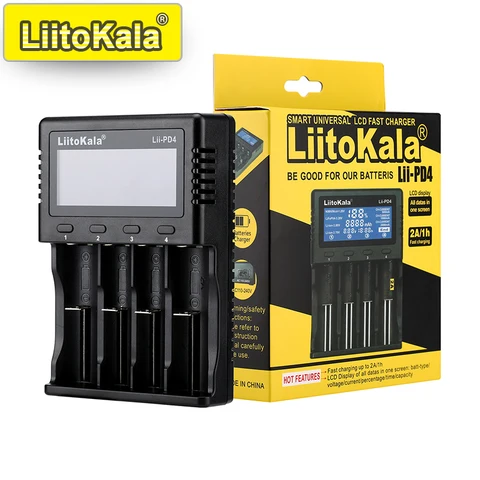LiitoKala Lii-PD4/PD2 Зарядное устройство для аккумуляторов — фото устройства