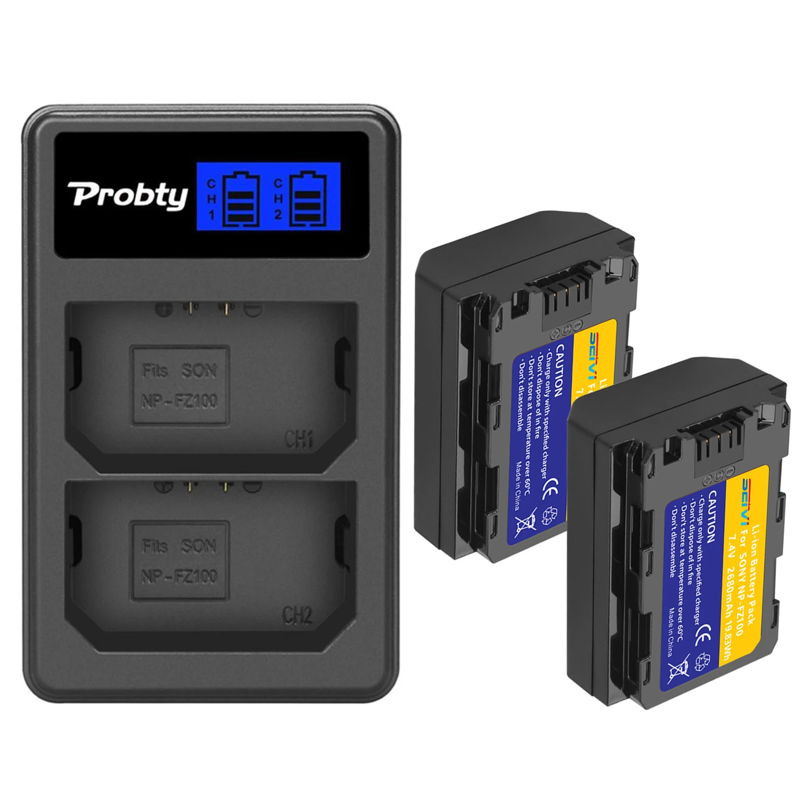 2680mAh NP FZ100 NPFZ100 NP-FZ100 Battery for Sony ZV-E1 FX3 FX30 A9 A9 II A7R III A7R IV A7S III A7R5