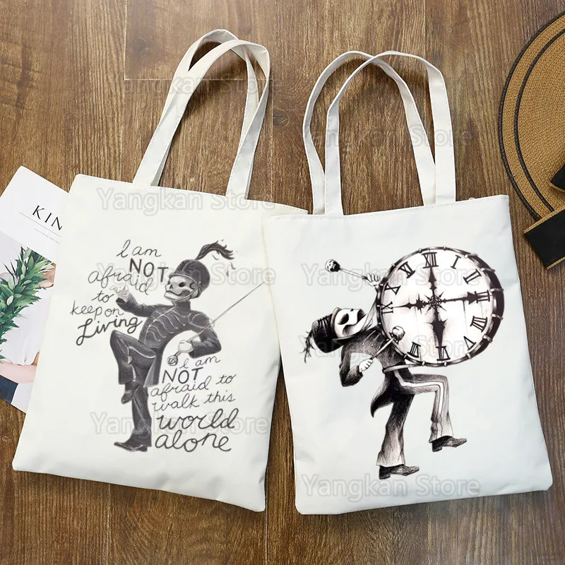 My Chemical Romance Mcr Punk Emo Rock Package Elegant Canvas Bag Shoulder Bags Casual Shopping Girls Handbag