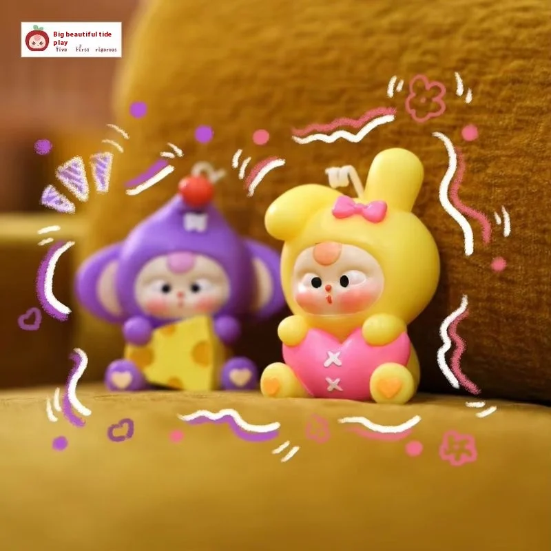 Baby Tre 8 pezzi di cera è la tua candela profumata scatola cieca a sorpresa tendenza simpatico cartone animato profumo ornamento fatto a mano regalo da collezione