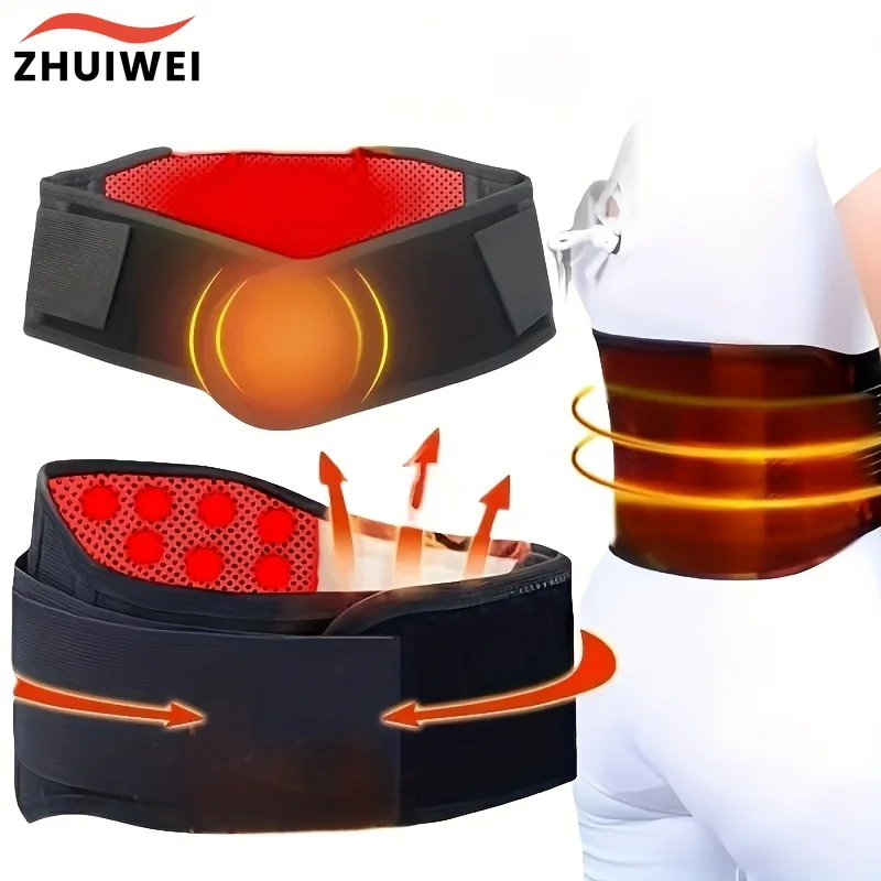 Magnetic Compression Back Support Belt,Breathable Elastic Waist Brace for Men and Women, Spinal Protection for Lifting, Fitness
