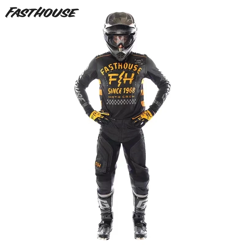2023 fh Moto Suit Motocross Gear Set Off Road Jersey Set With Pocket Dirt Bike Jersey And Pants MX Racing Clothing