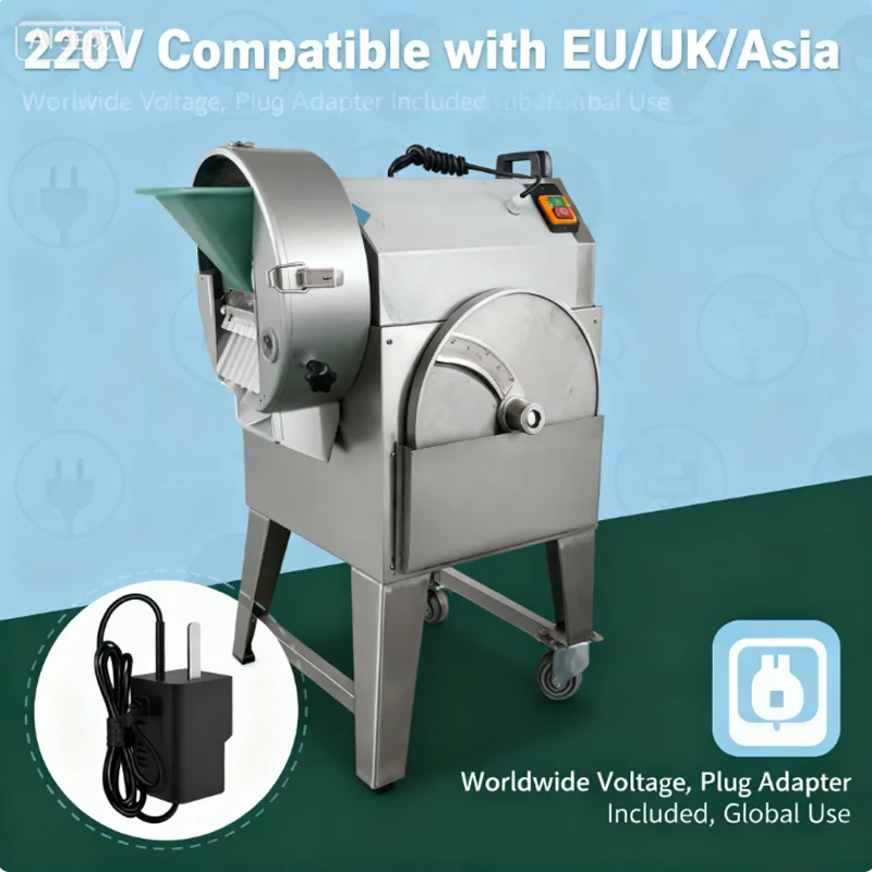 

Hot Sale Multifunctional Commercial Electric Food Chopper Vegetable Cutter and Nut/Potato Dicing Machine for Fruits Vegetables