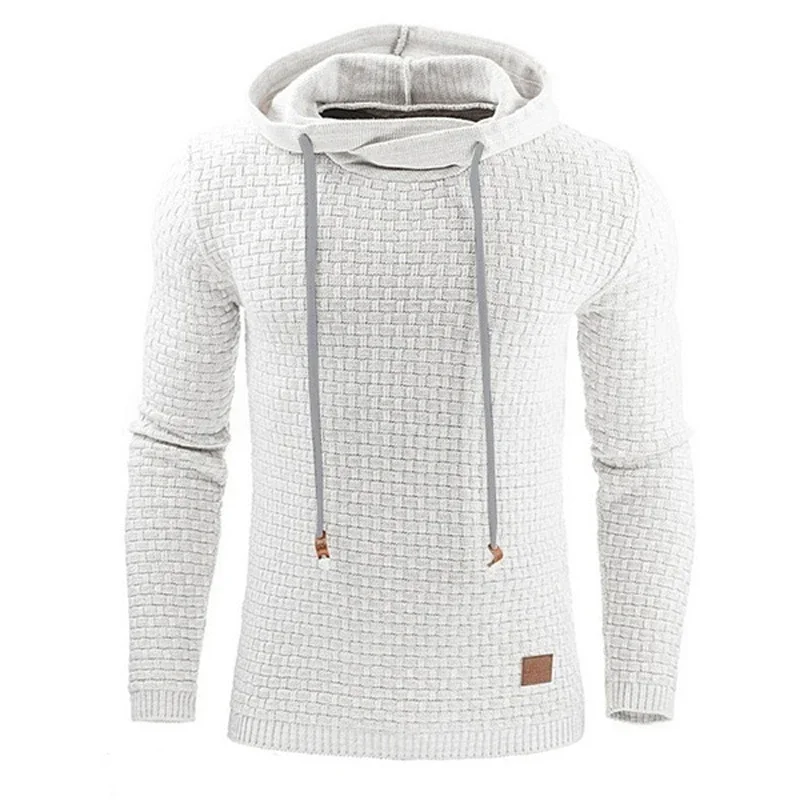 Warm Men's Solid Color Casual Hoodie Oversize Sweatshirt for Men And Women Cozy Fleece Pullover with Hood Fashionable Streetwear