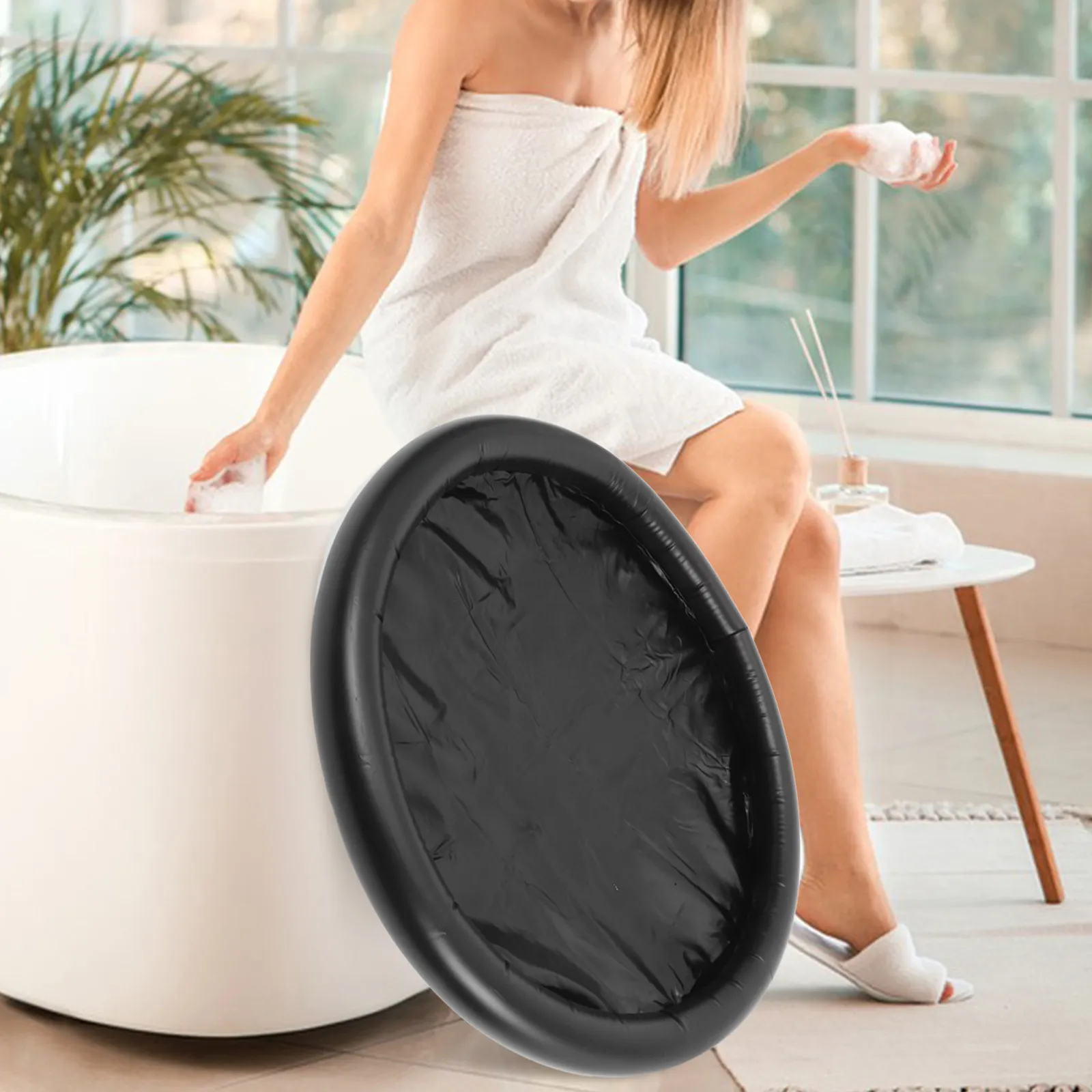 Foldable PVC Soaking Tub Inflatable Lid Portable Collapsible Bath Cover Ice Bath Tub Cover Waterproof Bathtub Covers
