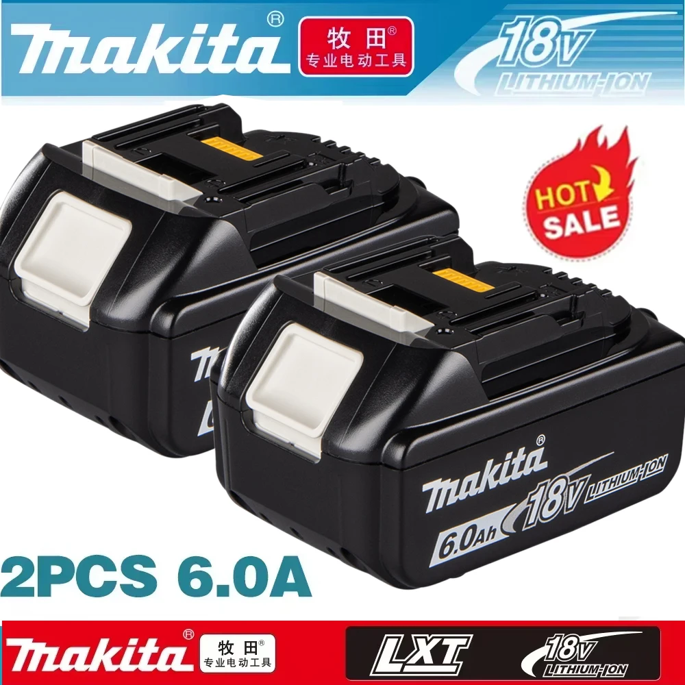 

100% Makita 18V Original BL1860 BL1850B BL1850 BL1840 BL1830 screwdriver battery & charger 18v Replacement Power Tool Batteries