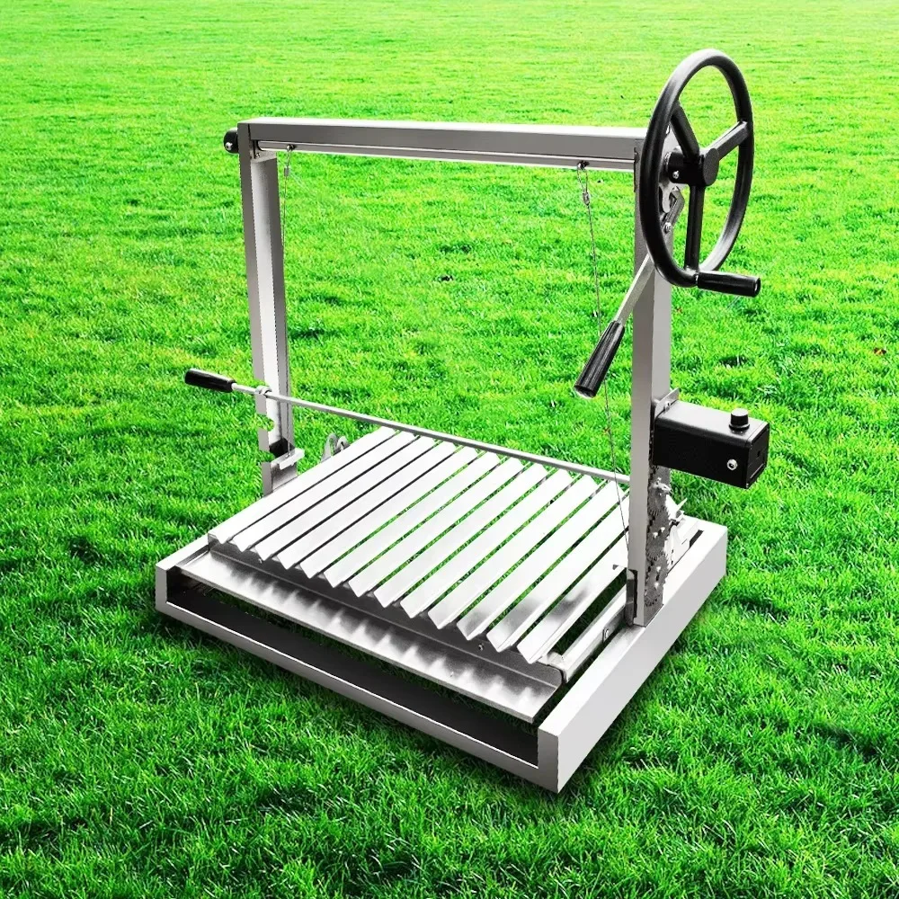 

For Outdoor Portable Stainless Steel Santa Maria Arntin Style BBQ Grill, Built-in Pit
