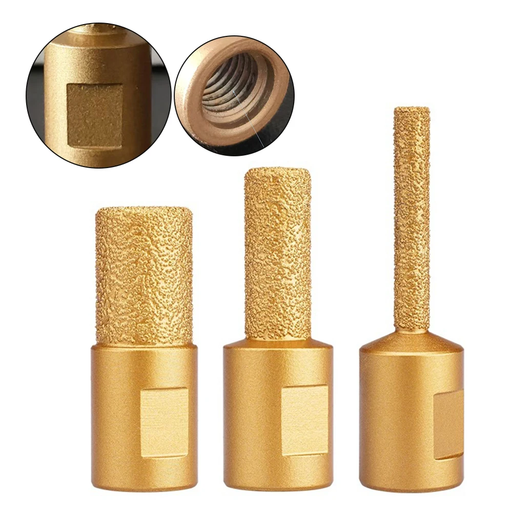 M10 Vacuum Brazed Grinding Head Stone Core Drill Bit Tile Edge Slotting Trimming Tool For Angle Grinder Abrasive Tool Power Tool