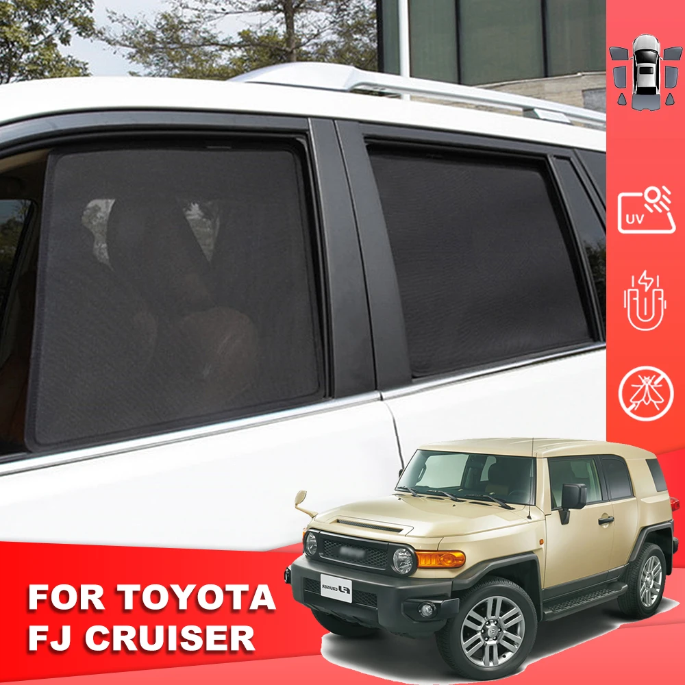 

For Toyota FJ CRUISER XJ10 2006-2022 Magnetic Car Sunshade Shield Front Windshield Curtain Rear Side Baby Window Sun Shade Visor