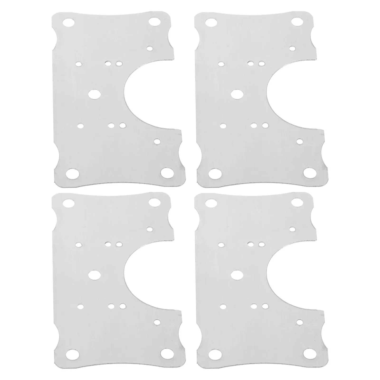 4Pcs Stainless Steel Cabinet Hinge Repair Plates Door Hinge Installation Kit Door Hole Filler Plate Mending Plates for Kitchen