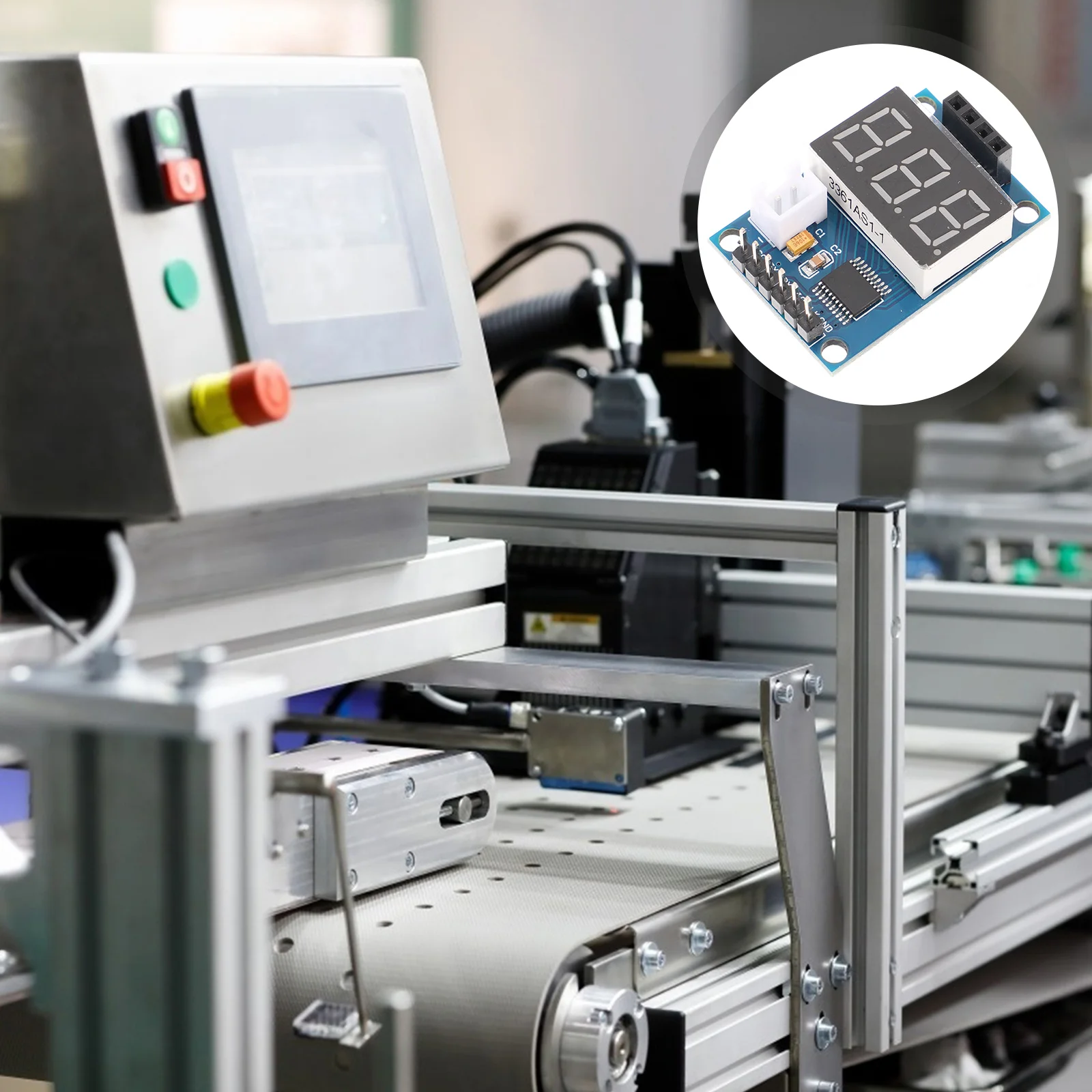 

Ultrasonic Distance Sensor Module Compact Integrated Ranging Module Digital Display High Precision Measurement for Robot