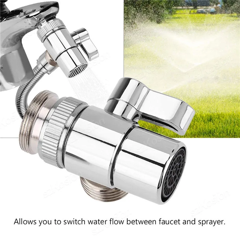 Faucet Switch Adapter Kitchen Sink Splitter Diverter Valve Water Tap Sprayer Connector Toilet Bidet Shower Bathroom Accessories