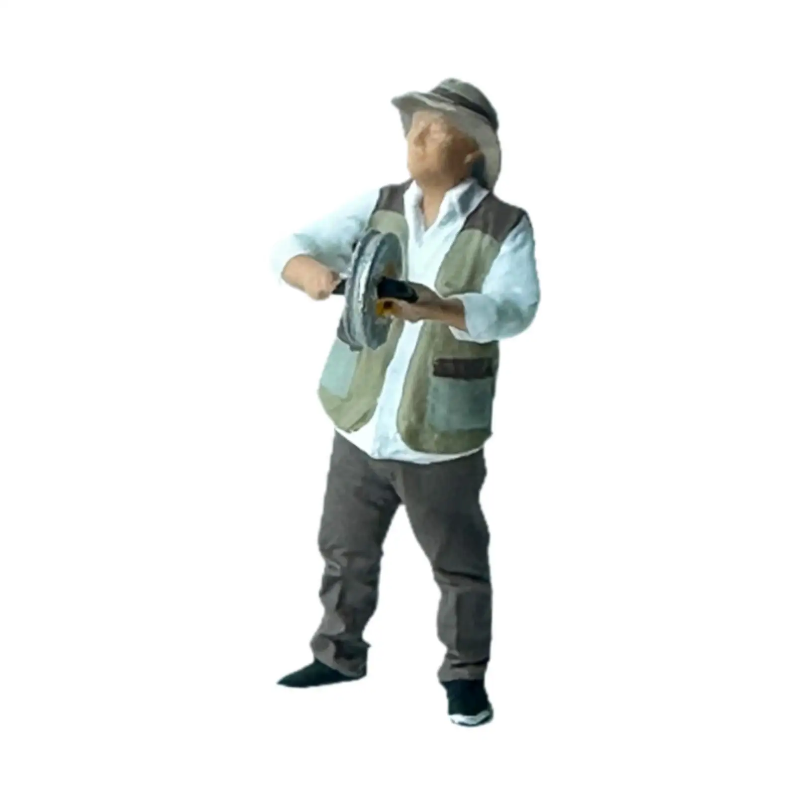 1:64 Miniature Kite Flyer Character Model Handmade for Diorama and Display Cases Versatile Artistic Detailing Collectible