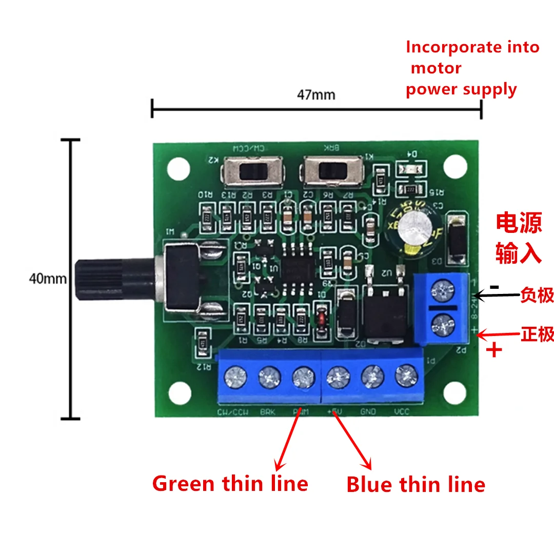 NIDEC 13F704Q820 DC18V-24V 350W High Speed DC Brushless Fan Vacuum Cleaner Motor with PWM speed control board