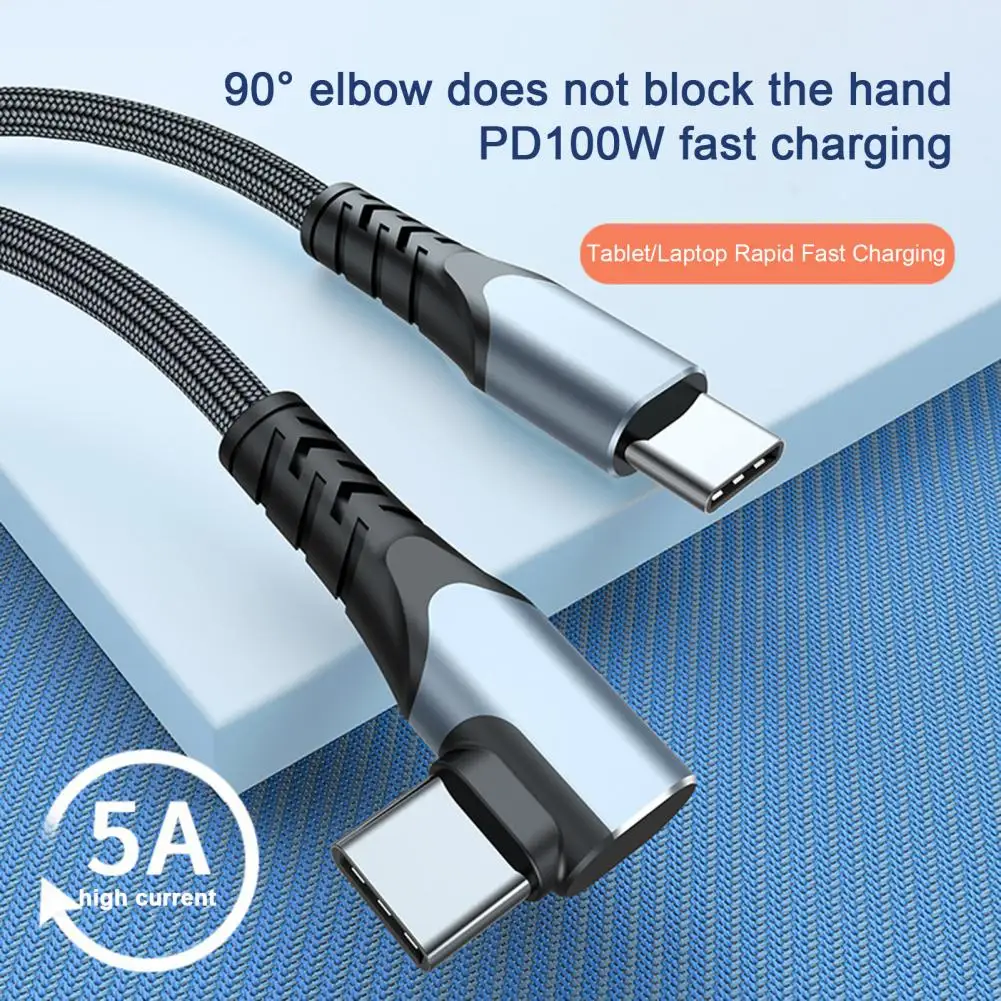 Data Cable100W PD Fast Charging Thick Copper Wire 480Mbps High-speed Data Transmission Charging Cord