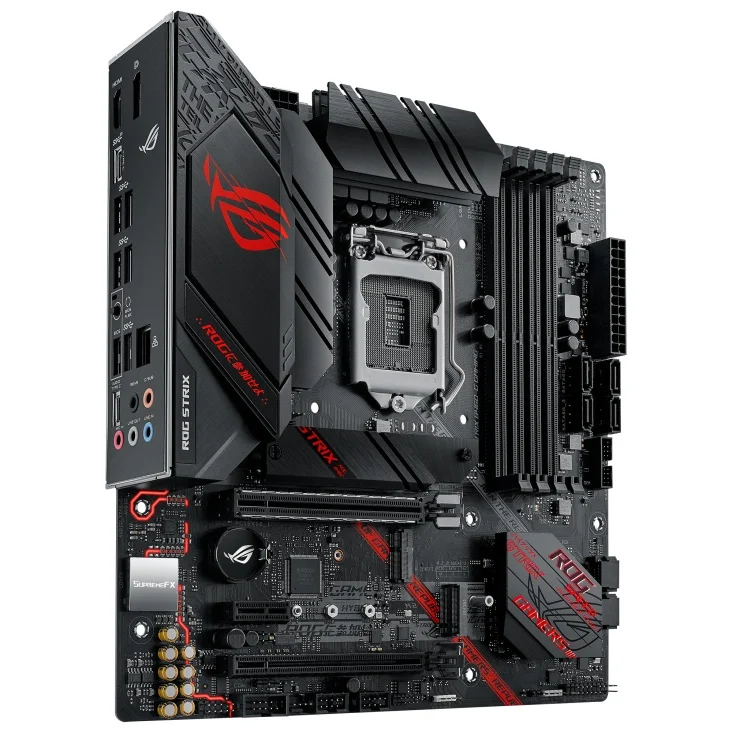 لوحة أم للألعاب ROG STRIX B460-G مجموعة شرائح B460 بسعة 128 جيجابايت DDR4 mATX مقبس LGA1200 لمعالجات Intel 10th Gen Core/Pentium Gold