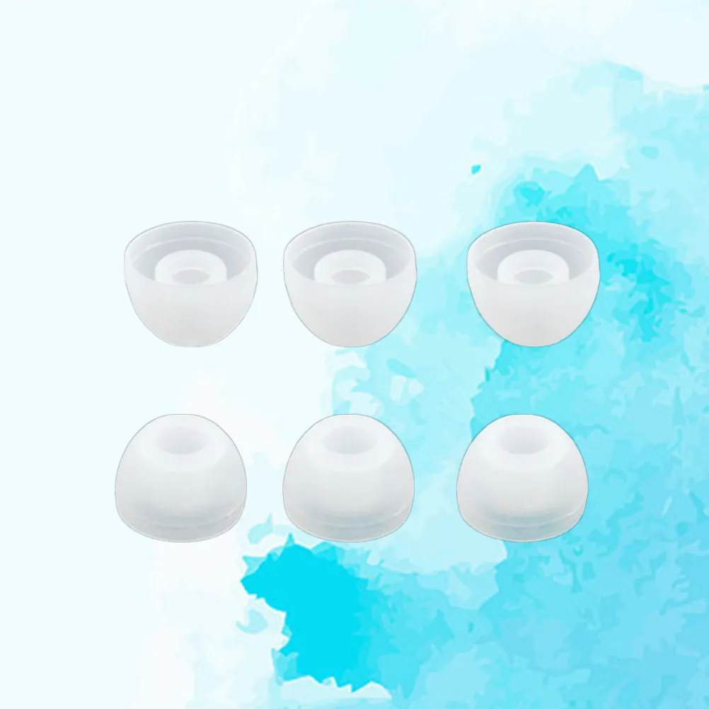 

5Pairs Silicone Ear Tips Soft Elastic High Quality Earbud Cushions Noise Isolating Earphone Earbud Tip Replacement Transparent