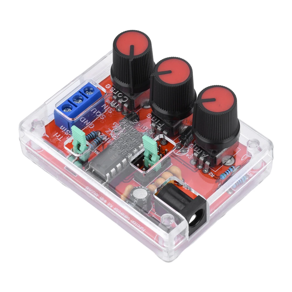 XR2206 Signal Generator DIY Kit Sine Triangle Square Waves Output 1Hz 1MHz Frequency Range Adjustable Frequency Generators