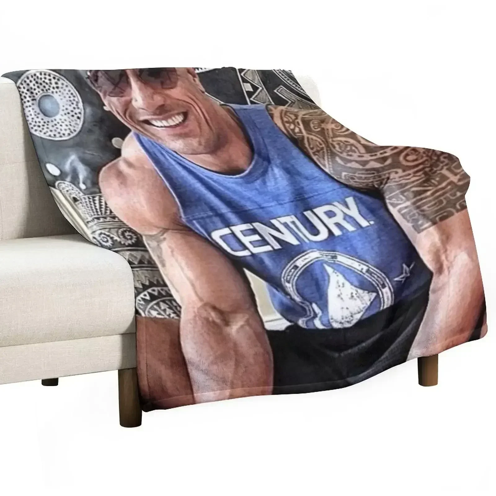 dwayne johnson Throw Blanket Softest Polar Decoratives Stuffeds Single Sleeping Bag Blankets