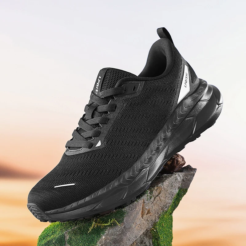 Bestseller herfstschoenen voor heren 2025, ademende sportschoenen van mesh, schokabsorberende hardloopschoenen, snelheidstraining, antislip hiki