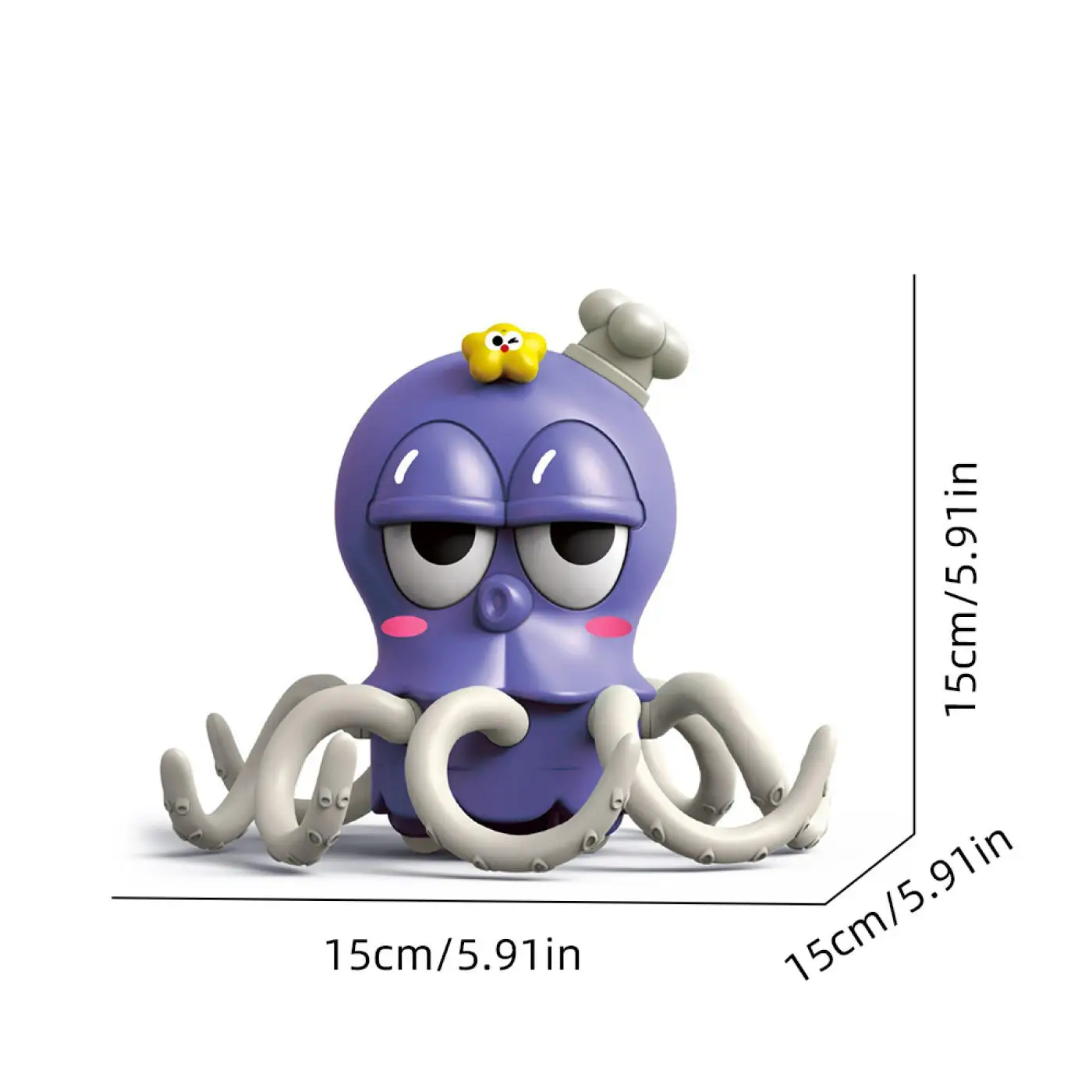 Children's Electric Magical Octopus Sensing Automatic Obstacle Avoidance with Light Dancing Singing Toys for Kids Boys Girls