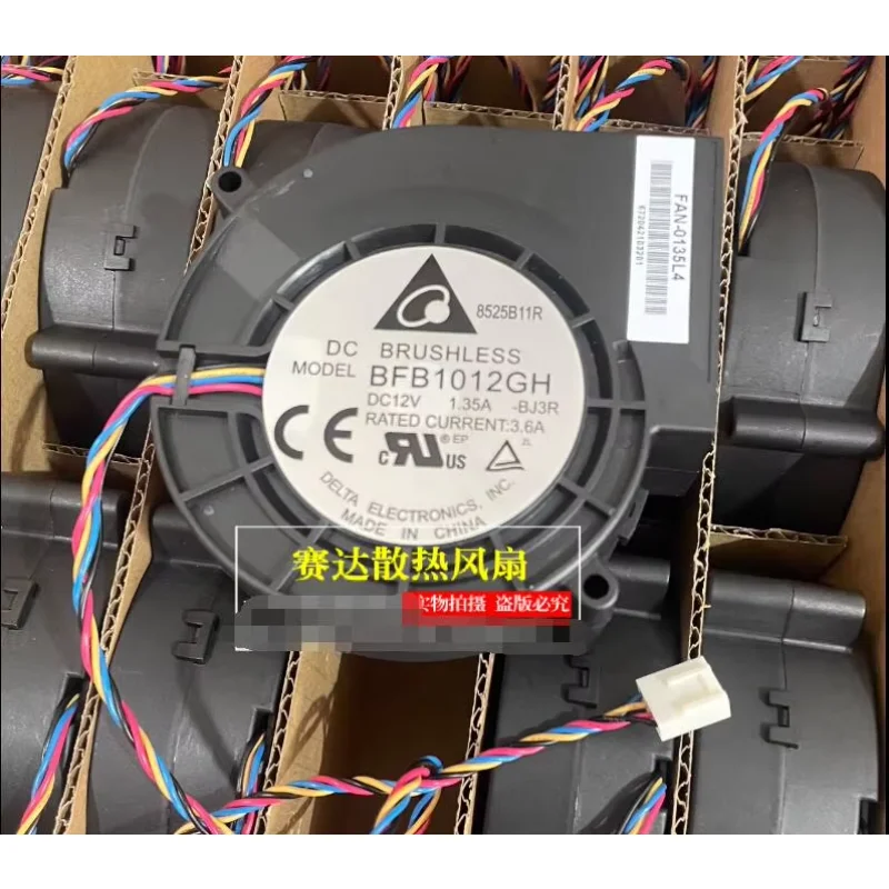 

Delta Electronics BFB1012GH BJ3R DC 12V 1.35A 97x97x33mm 4-Wire Server Cooling Fan
