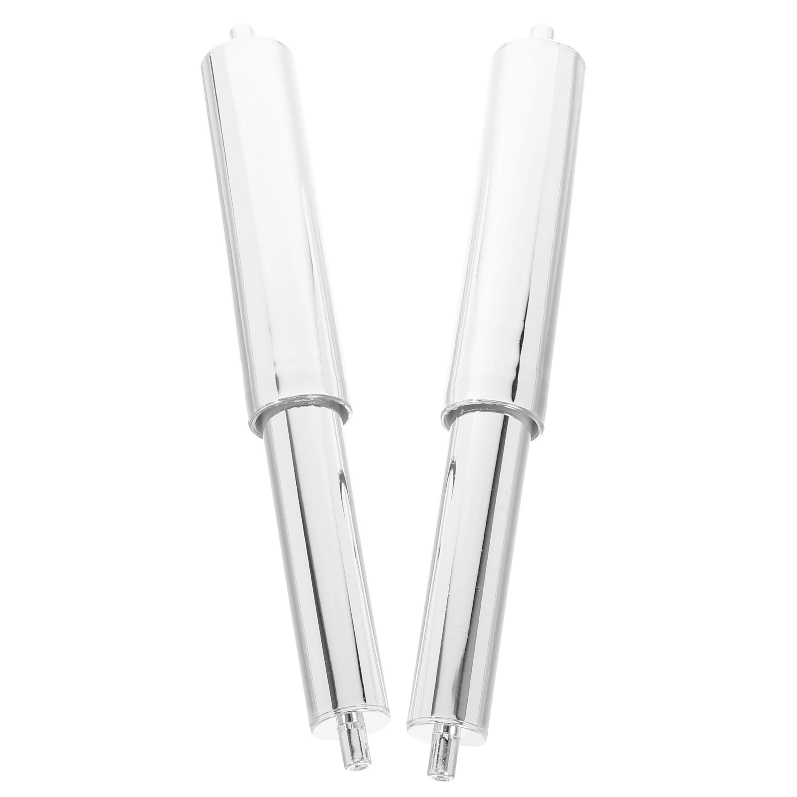 

2pcs Paper Towel Holder Accessories Toilet Roller Replacement Telescopic Rod Plastic Design Fits Bathrooms Hotels