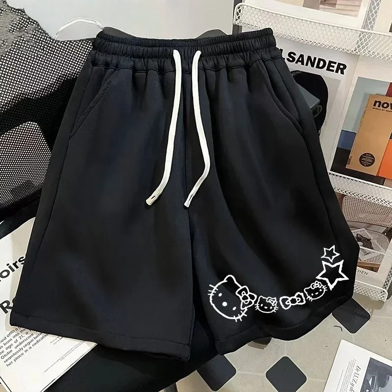 

Новое летнее специальное издание HelloKitty Baskerball, мужские и женские быстросохнущие шорты, рубашка, повседневная спортивная рубашка с 3D принтом