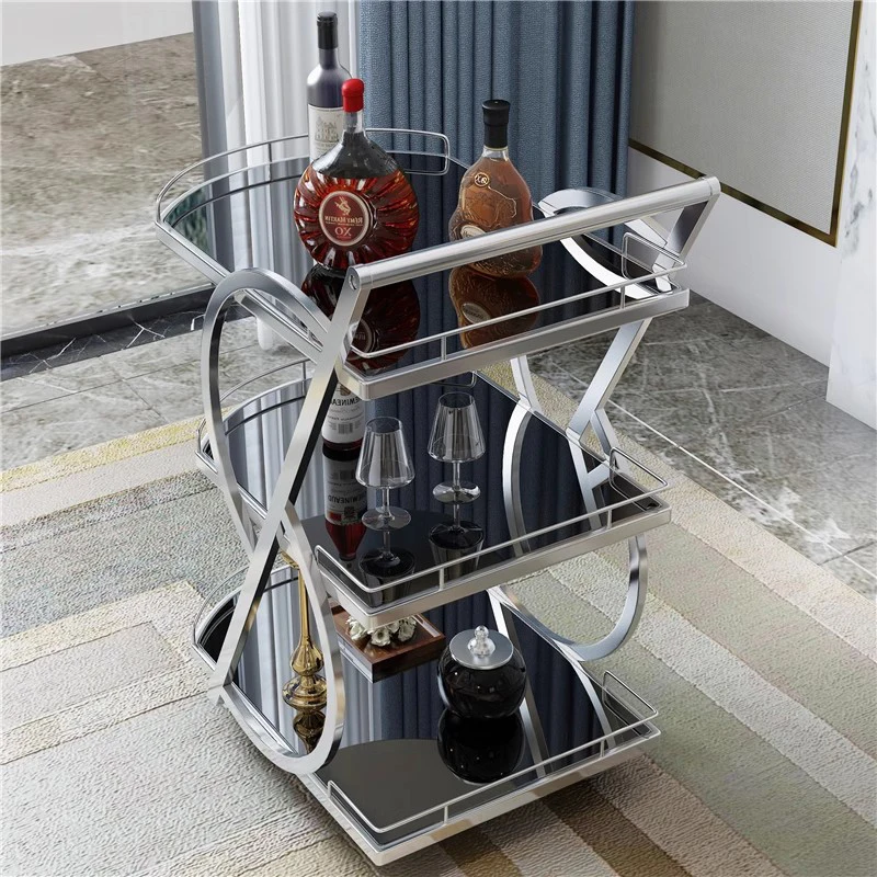 Utility Cart Trolley para Kitchen Island, Bar Tables Organizer, Wine Rack, Servindo prateleira, Archivadores, Hotel Furiture