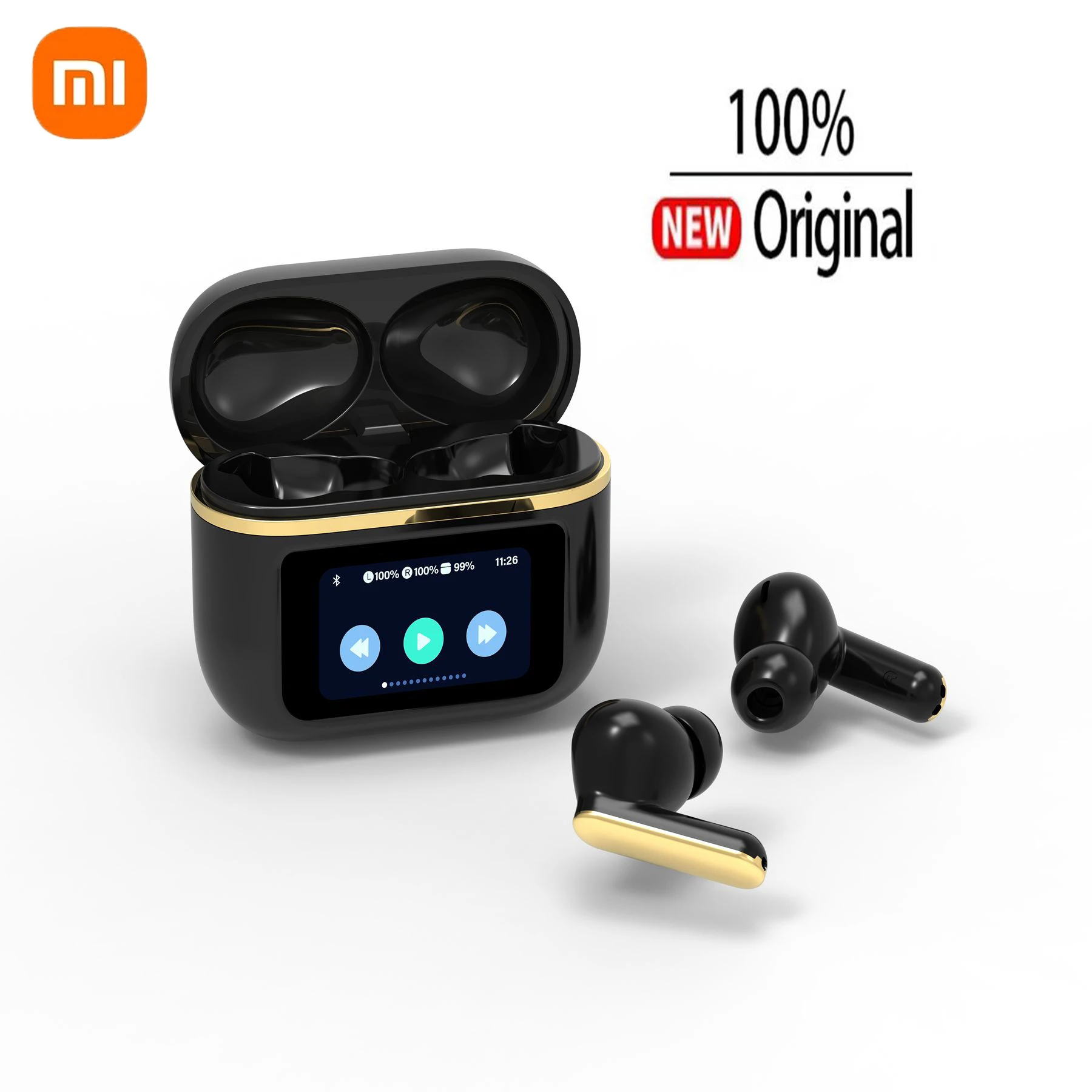 Xiaomi  new touchscreen ANC wireless headset TWS noise-canceling earbuds bluetooth headphones support APP long life time