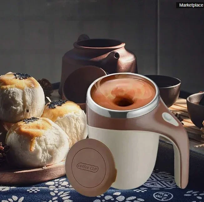 كوب قهوة للخلط الأوتوماتيكي، كوب قهوة أوتوماتيكي، كوب قهوة مغناطيسي جديد ذاتي الخلط، يستخدم لصنع القهوة، #4