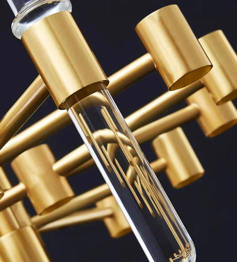 

Modern Restaurant Luxurious Smart Crystal Chandelier Gold Round Living Room Interior Decoration Salon Restaurant Chandelier