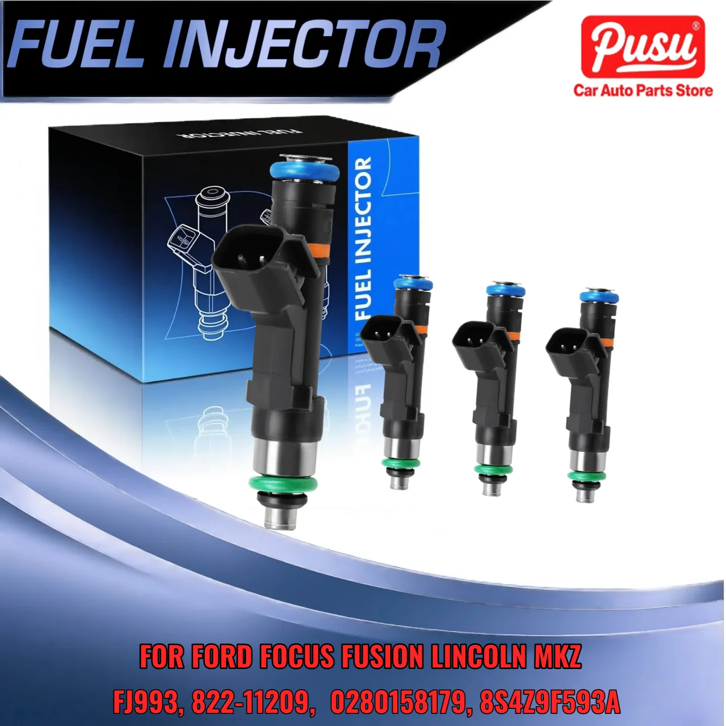 

4PCS New Fuel Injectors for Ford Transit Connect Focus Fusion Lincoln MKZ 2.0L 0280158179